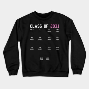 Class of 2031 Grow With Me Crewneck Sweatshirt